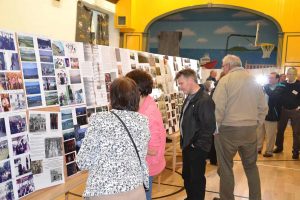 People attending a heritage evening at Malin Head Community Centre